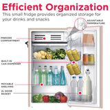 Frigidaire, 3.2 Cu. Ft. Retro Compact Refrigerator, Built-In Side Bottle Opener, Coral
