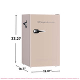 Frigidaire, 3.2 Cu. Ft. Retro Compact Refrigerator, Built-In Side Bottle Opener, Coral