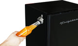 Frigidaire, 3.2 Cu. Ft. Retro Compact Refrigerator, Built-In Side Bottle Opener, Black