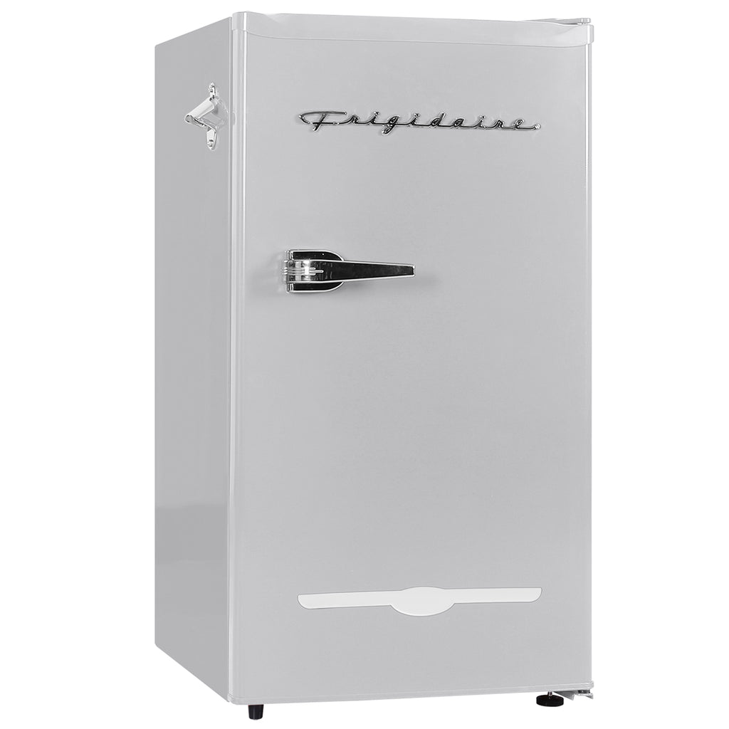 Frigidaire, 3.2 Cu. Ft. Retro Compact Refrigerator, Built-In Side Bottle Opener, Moonbeam