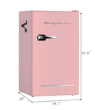 Frigidaire, 3.2 Cu. Ft. Retro Compact Refrigerator, Built-In Side Bottle Opener, Pink2