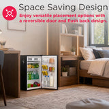 Frigidaire, 3.2 Cu. Ft. Retro Compact Refrigerator, Built-In Side Bottle Opener, Black