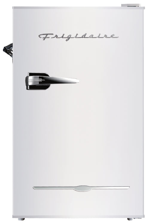 Frigidaire, 3.2 Cu. Ft. Retro Compact Refrigerator, Built-In Side Bottle Opener, White
