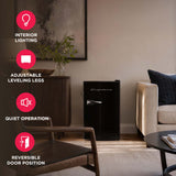 Frigidaire, 3.2 Cu. Ft. Retro Compact Refrigerator, Built-In Side Bottle Opener, Black