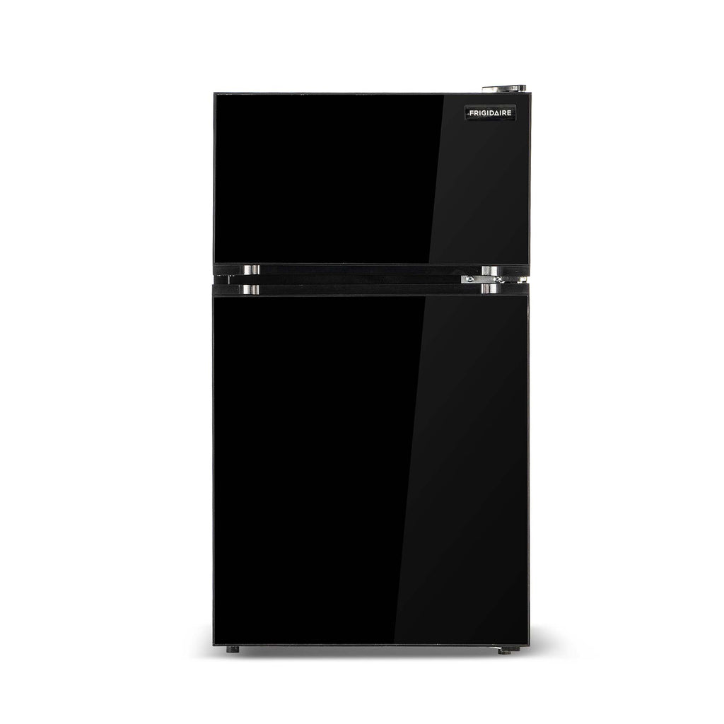 Frigidaire, 3.1 Cu. Ft. Refrigerator, Glass Two Door, Black