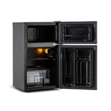 Frigidaire, 3.1 Cu. Ft. Refrigerator, Glass Two Door, Black