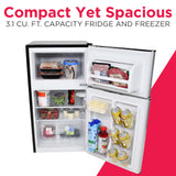 Frigidaire, 3.1 Cu. Ft. 2 Door Compact Refrigerator, Platinum