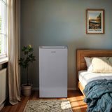 Frigidaire, 3.2 Cu. Ft. Compact Refrigerator, Pewter