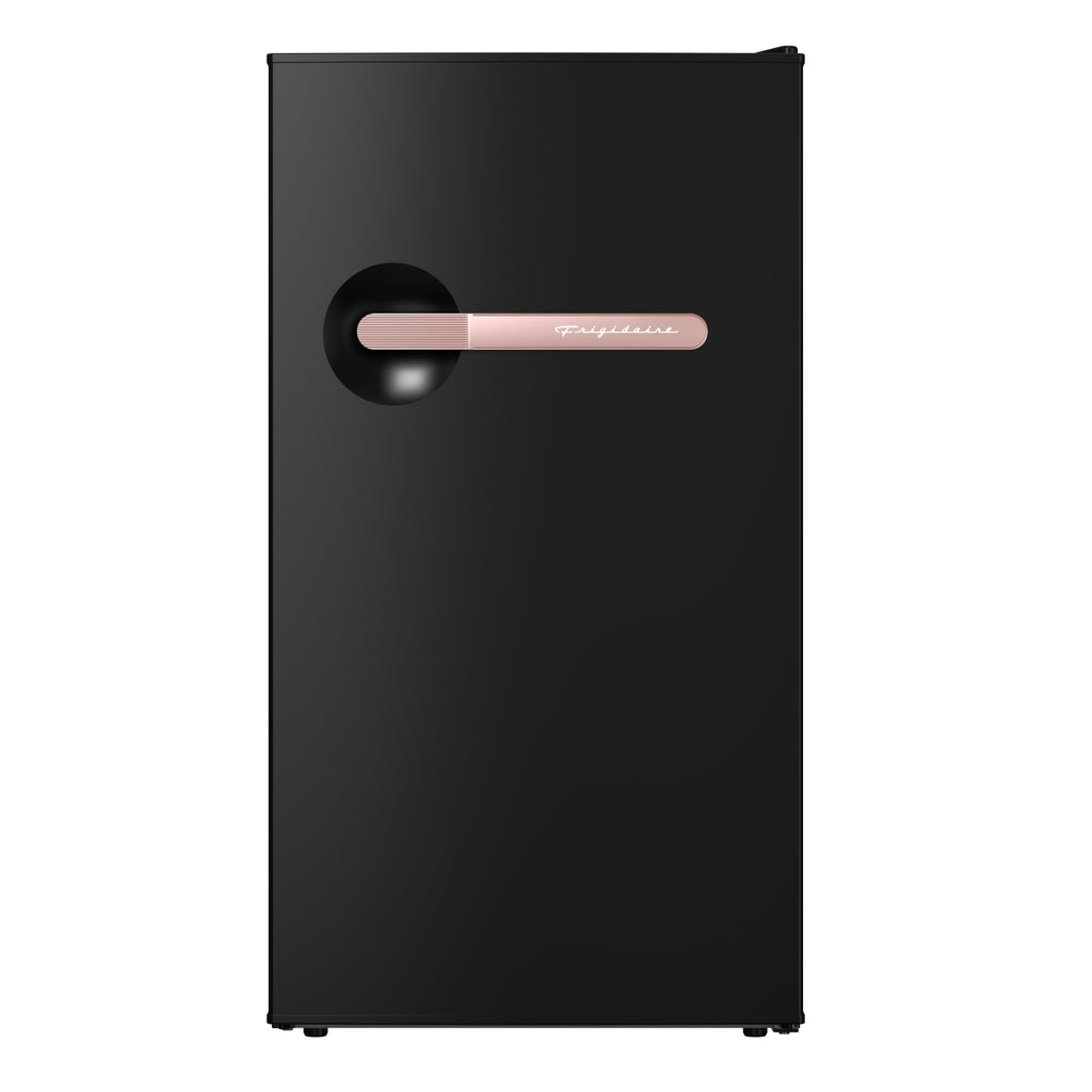 Frigidaire, 3.2 Cu. Ft. Retro Compact Refrigerator, Black Rose Gold