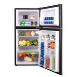 Frigidaire, 4.5 Cu. Ft. 2 Door Compact Refrigerator, Black Stainless Steel