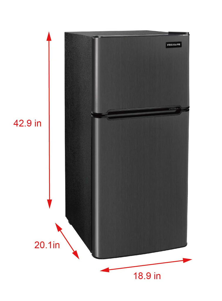 Frigidaire, 4.5 Cu. Ft. 2 Door Compact Refrigerator, Black Stainless Steel