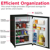 Frigidaire, 4.5 Cu. Ft. Compact Refrigerator, Platinum