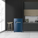 Frigidaire, 4.5 Cu. Ft. Retro Compact Refrigerator, Built-In Side Bottle Opener, Azure