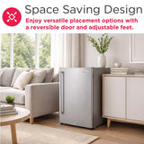 Frigidaire, 4.4 Cu. Ft. Waterproof Compact Refrigerator, Outdoor/Indoor, Stainless Steel