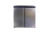 Frigidaire, 5.5 Cu. Ft. Side By Side 2 Door Refrigerator/Freezer, Stainless Steel