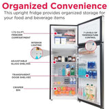 Frigidaire, 7.5 Cu. Ft. Top Mount Refrigerator, Platinum