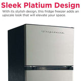Frigidaire, 7.5 Cu. Ft. Top Mount Refrigerator, Platinum