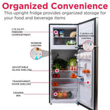 Frigidaire, 7.5 Cu. Ft. Top Mount Refrigerator, Platinum