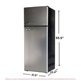 Frigidaire, 7.5 Cu. Ft. Top Mount Refrigerator, Platinum