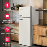 Frigidaire, 7.5 Cu. Ft. Top Mount Retro Refrigerator, Cream