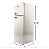 Frigidaire, 7.5 Cu. Ft. Top Mount Retro Refrigerator, Cream