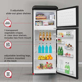 Frigidaire, 7.5 Cu. Ft. Top Mount Retro Refrigerator, Black