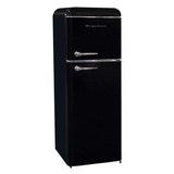 Frigidaire, 7.5 Cu. Ft. Top Mount Retro Refrigerator, Black