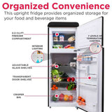 Frigidaire, 7.5 Cu. Ft. Top Mount Retro Refrigerator, Black