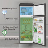 Frigidaire, 7.5 Cu. Ft. Top Mount Retro Refrigerator, Black