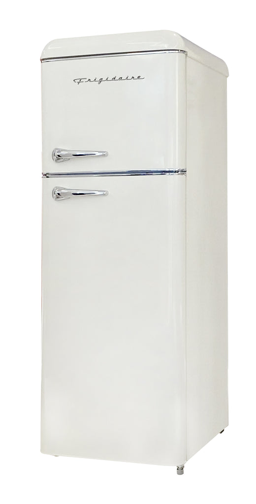 7.5 CU FT RETRO TOP MOUNT FRIDGE-ROUNDED CORNERS-CROME HANDLE AND TRIM