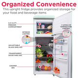Frigidaire, 7.5 Cu. Ft. Top Mount Retro Refrigerator, Mint
