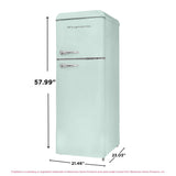 Frigidaire, 7.5 Cu. Ft. Top Mount Retro Refrigerator, Mint