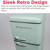 Frigidaire, 7.5 Cu. Ft. Top Mount Retro Refrigerator, Mint