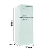 Frigidaire, 7.5 Cu. Ft. Top Mount Retro Refrigerator, Mint