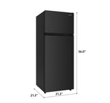 Frigidaire, 7.5 Cu. Ft. Top Mount Refrigerator, Black