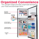 Frigidaire, 7.5 Cu. Ft. Top Mount Refrigerator,Platinum
