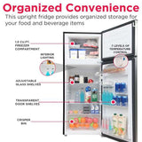 Frigidaire, 7.5 Cu. Ft. Top Mount Refrigerator,Platinum