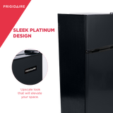Frigidaire, Walmart Home Plus 7.5 Cu. Ft. Top Mount Refrigerator, Black