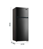 Frigidaire, 7.5 Cu. Ft. Top Mount Refrigerator, Black