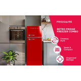 Frigidaire, 7.5 Cu. Ft. Top Mount Retro Refrigerator, Red