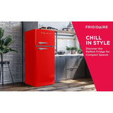 Frigidaire, 7.5 Cu. Ft. Top Mount Retro Refrigerator, Red