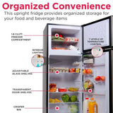 Frigidaire, 7.5 Cu. Ft. Top Mount Retro Refrigerator, Black