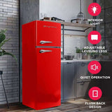Frigidaire, 7.5 Cu. Ft. Top Mount Retro Refrigerator, Red