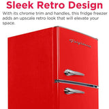 Frigidaire, 7.5 Cu. Ft. Top Mount Retro Refrigerator, Red