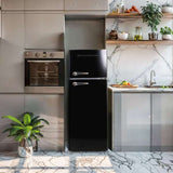 Frigidaire, 7.5 Cu. Ft. Top Mount Retro Refrigerator, Black