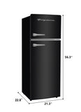 Frigidaire, 7.2 Cu. Ft. Retro Refrigerator, Black