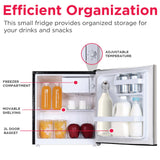 Frigidaire, 1.6 Cu. Ft. Compact Refrigerator, Platinum