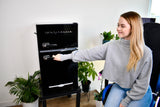 Frigidaire, 3.1 Cu. Ft. 2 Door Retro Compact Refrigerator , Built-In Side Bottle Opener, Black