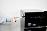 Frigidaire, 3.1 Cu. Ft. 2 Door Retro Compact Refrigerator , Built-In Side Bottle Opener, Black