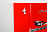Frigidaire, 3.1 Cu. Ft. 2 Door Retro Compact Refrigerator , Built-In Side Bottle Opener, Red